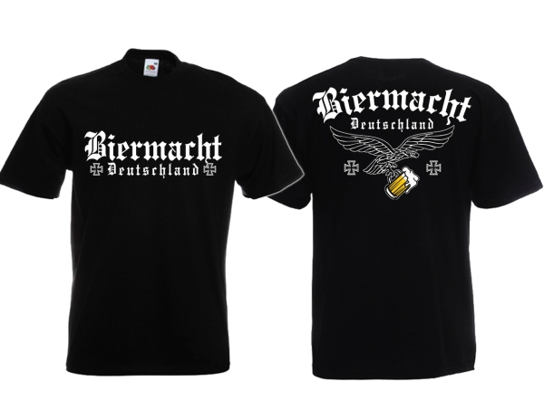 T-Hemd - Biermacht - Deutschland - schwarz T-Hemd - Biermacht - Deutschland - schwarz