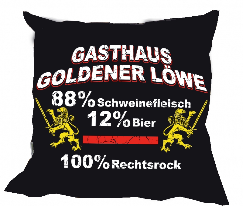 Kissen - Gatshaus Goldener Löwe - HTLR SCHNTZL - Motiv 2