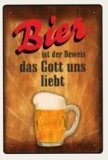 Blechschild - Bier ist der Beweis - BS179