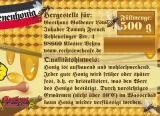 Honig - Echter Deutscher Bienenhonig aus Südthüringen - 1 Glas - 500g