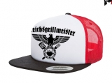 Cap Reichsgrillmeister - 3-Tone - schwarz/weiß/rot - Trucker Cap
