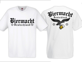 T-Hemd - Biermacht - Deutschland - weiß T-Hemd - Biermacht - Deutschland - weiß